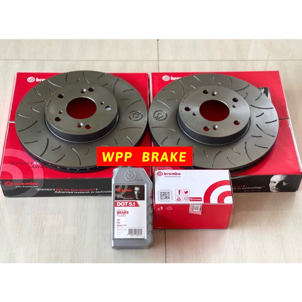 ผ้าเบรก จานเบรก Brembo เบรมโบ้ สำหรับปั๊มเบรก 17Z 18Z 19Z เบรคเดิมติดรถก็ใส่ได้ มีทั้งหน้าและหลัง เร