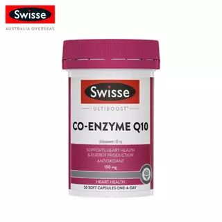 Swisse Ultiboost Co-Enzyme Q10 อัลตร้าบูส โคเอนไซม์ 50 แคปซูล [ระยะเวลาส่ง: 5-10 วัน](EXP:02 2028)