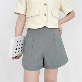 VILA | Molly Shorts Vi16 กางเกงขาสั้นซิปหลัง มีซับใน