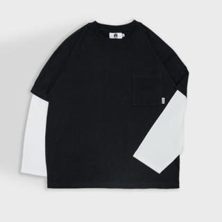 Double sleeve tee เสื้อยืดเปล่าต่อแขน