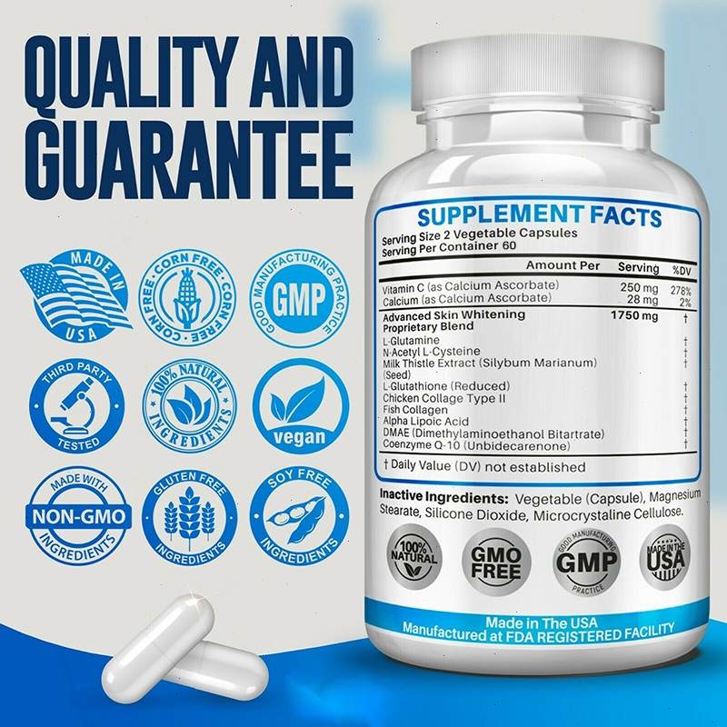 L-กลูทามีน และคอลลาเจน - ผสมNAC+กลูตาไทออน, ส่งเสริมการซ่อมแซมเซลล์, ขับถ่ายพิษ - 30/60/120 แคปซูล - รูปที่ 4