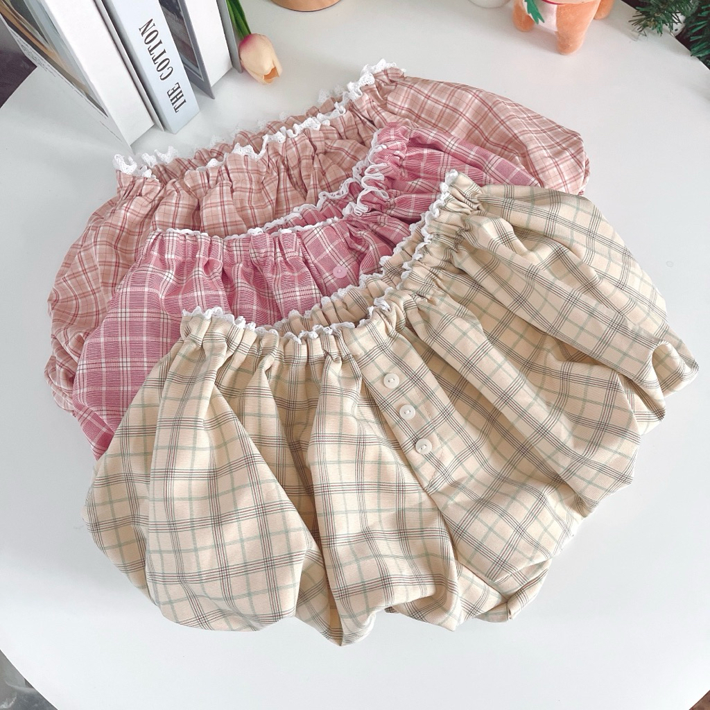 มีมากกว่า 20 ลาย ❤️ Diiz’s ❤️ Kmk กางเกง ขาสั้น ทรงฟักทอง บอลลูน มีซับใน คริสต์มาส ปีใหม่