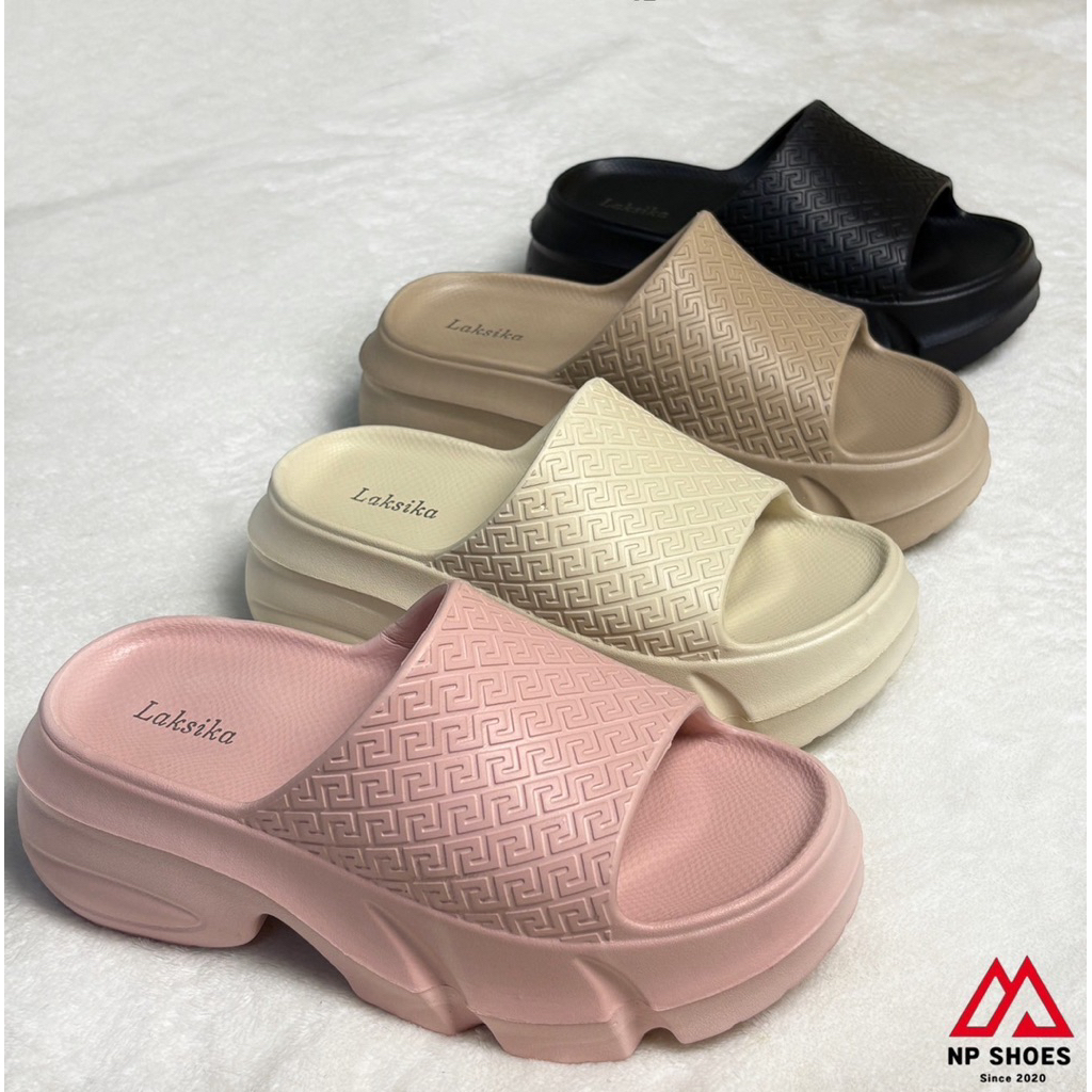 (ลูกค้าใหม่ราคา1บาท) รองเท้าสวมพื้นหนา นุ่ม เบา รองเท้าผู้หญิง สีดำ,ครีม,ชมพู,โอวัลติน ไซส์36-41 ค่ะ