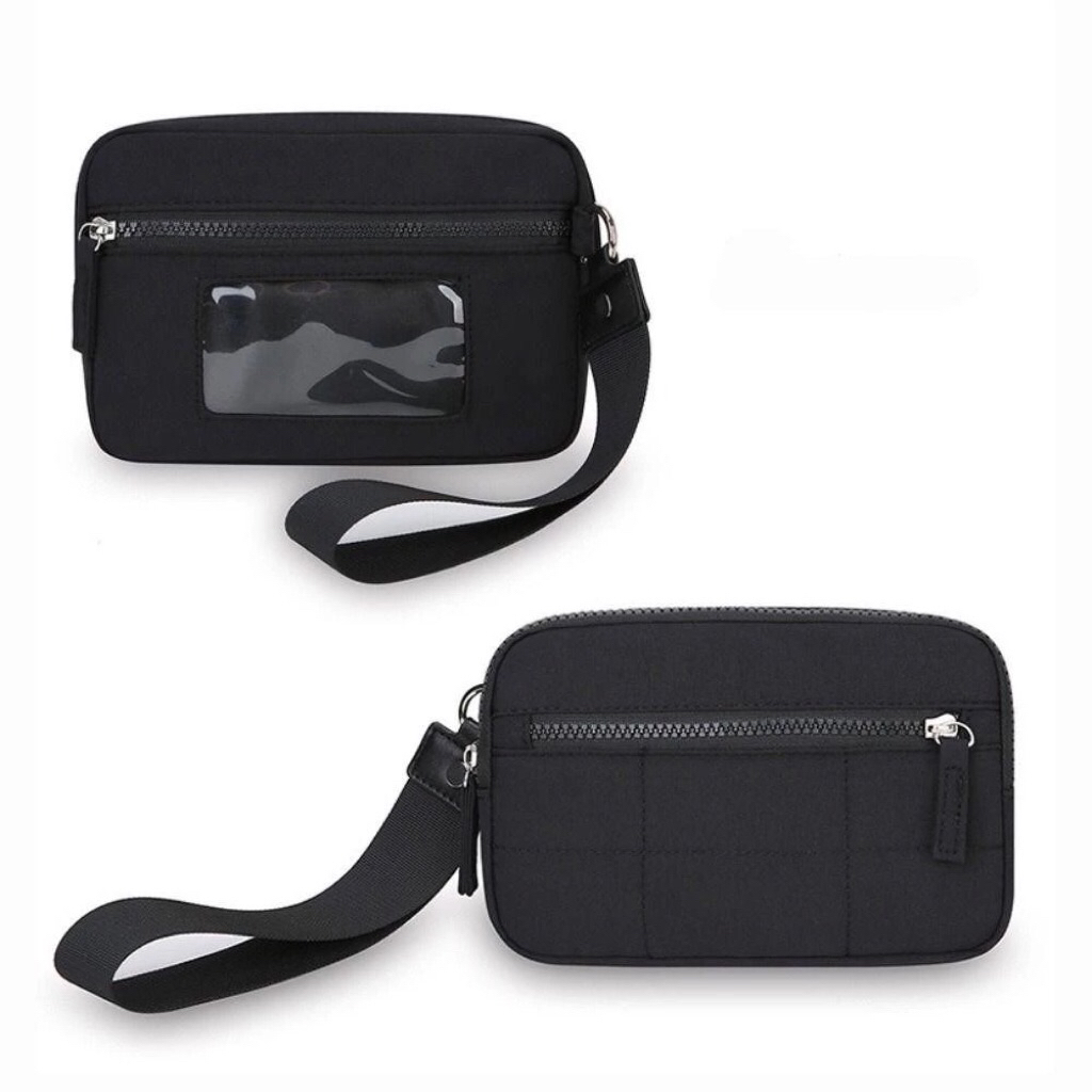 bb010 กระเป๋ากันน้ําพร้อมกระเป๋าสตางค์ 3 ซิป, กระเป๋าใส่โทรศัพท์สําหรับเดินทางแบบพกพาน้ําหนักเบาพิเศ
