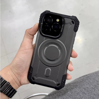 🔥มีส่งด่วน ในกทม.🔥 เคสไอโฟนกันกระแทกแข็ง Magnetic Bracket มุมกันกระแทก กรอบเลนส์ตั้งได้