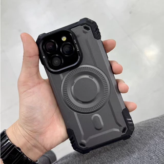🔥มีส่งด่วน ในกทม.🔥 เคสไอโฟนกันกระแทกแข็ง Magnetic Bracket มุมกันกระแทก กรอบเลนส์ตั้งได้