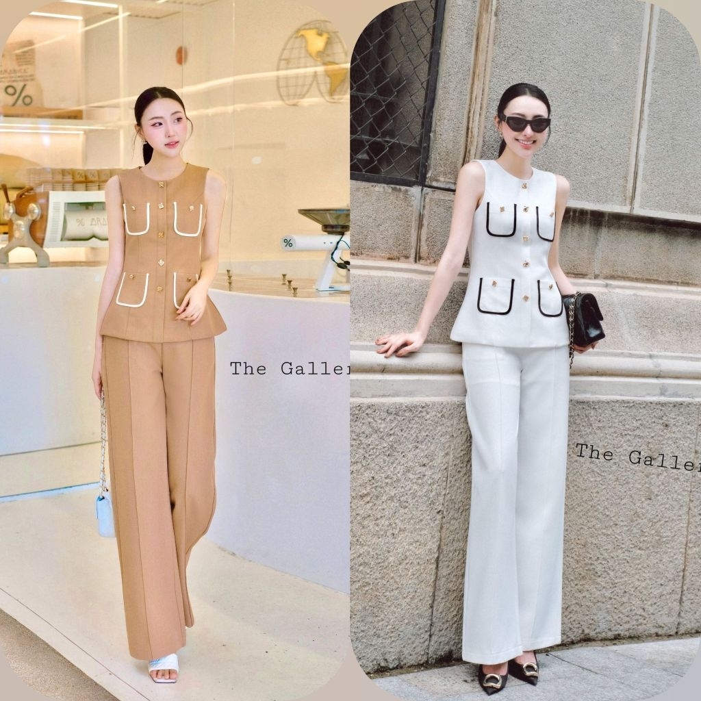 The gallery ชุดเซ็ตเสื้อ+กางเกงขายาว