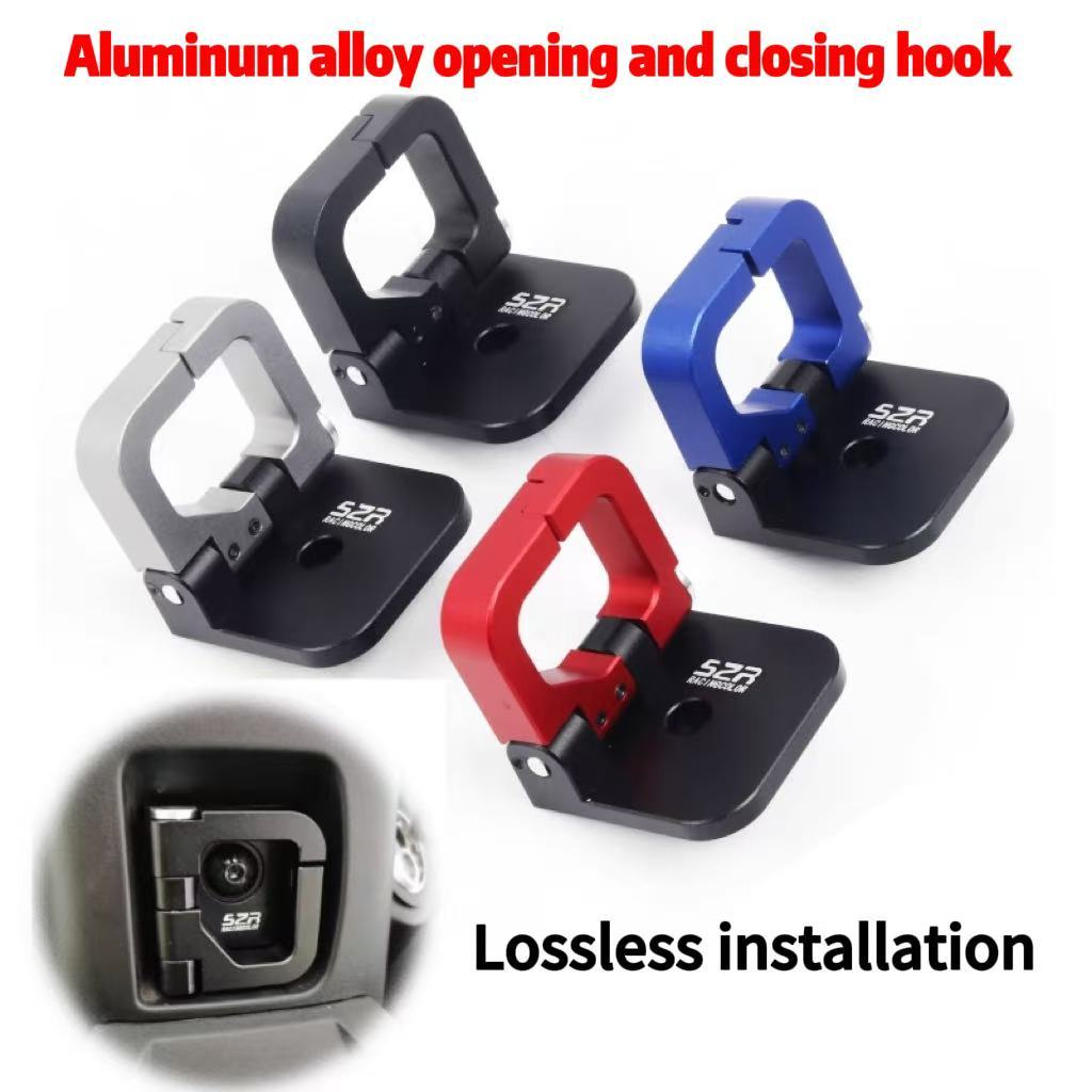 อุปกรณ์เสริมตะขออลูมิเนียมสำหรับรถจักรยานยนต์ ตะขอพับได้สำหรับ Yamaha Grand Filano QBIX