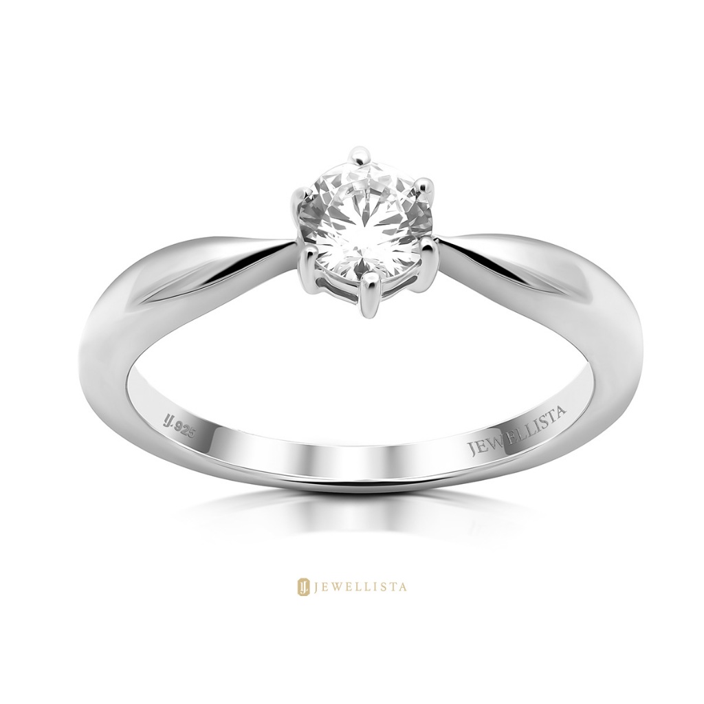 Jewellista خاتم Celestia فضة 925 بالزركون — صورة 2