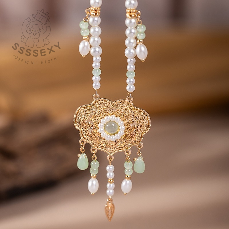 SSSEXY สร้อยคอเครื่องรางเสริมดวง ล็อคปลอดภัย ของขวัญมงคลสำหรับทุกโอกาส B026