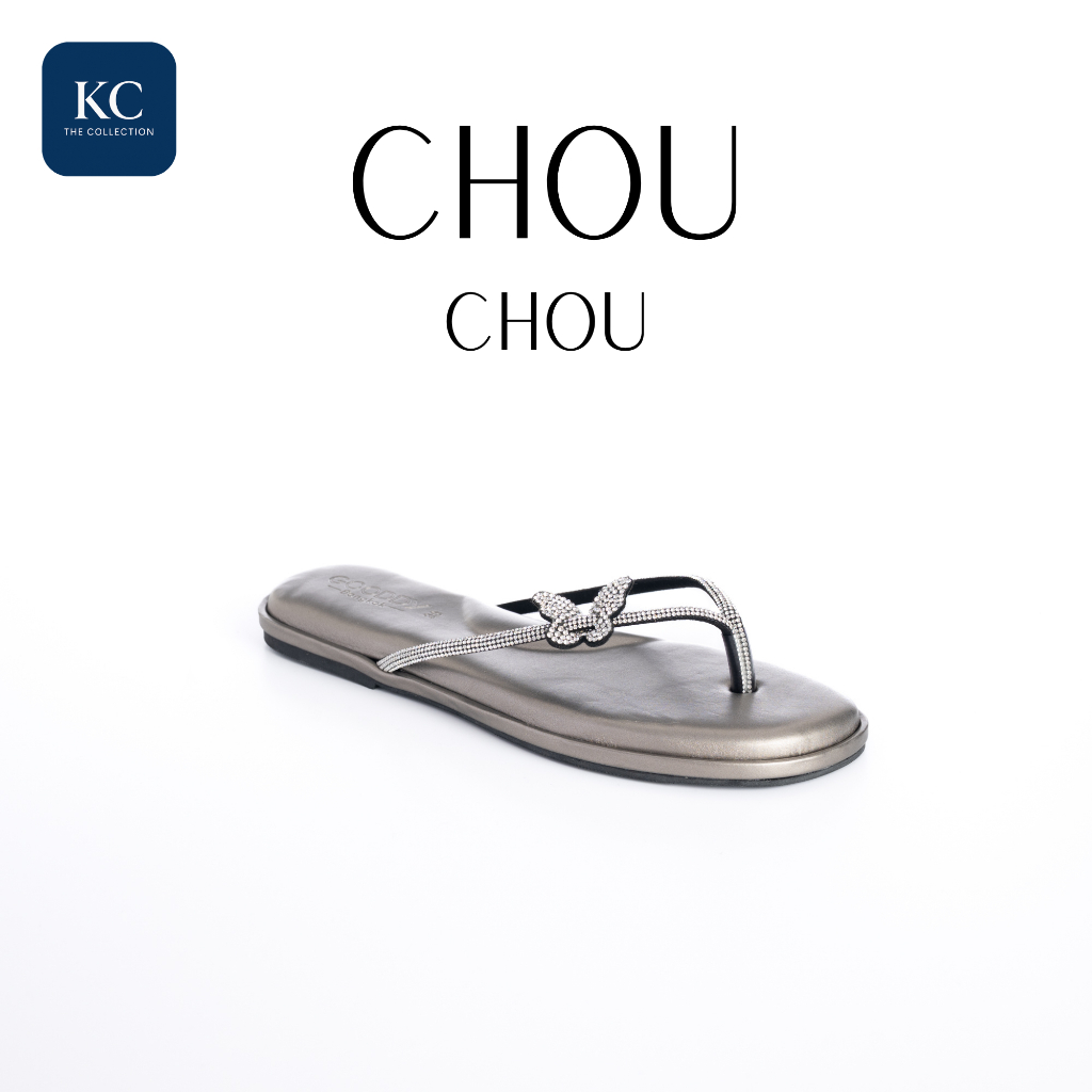 รองเท้าแตะคีบเพชรผู้หญิง แต่งผีเสื้อ น่ารักหรูหรา ใส่สบาย รุ่น Chou Chou | KC The Collection