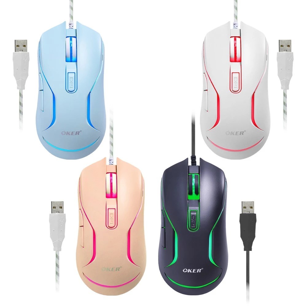 OKER X25 6D WIRED LED GAMING MOUSE USB 7LED เมาส์ รูปที่ 4