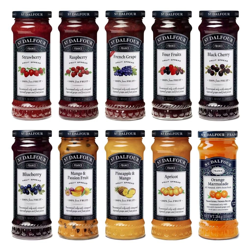 St. Dalfour Fruit Spread 284g แยมผลไม้แท้ 10 รสชาติ Healthy Jam ไม่มีน้ำตาล Strawberry/Blueberry