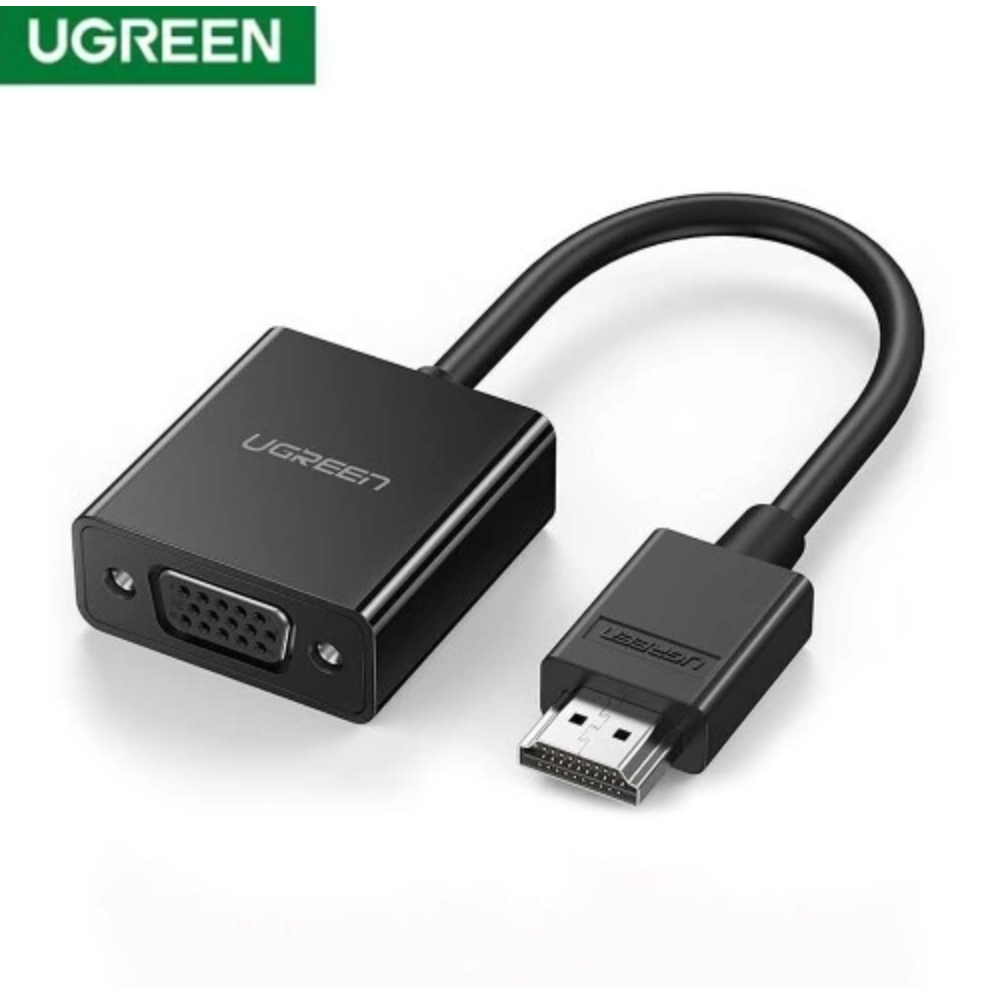 พร้อมส่ง Ugreen 60738 HDMI Male to VGA Female Black Converter