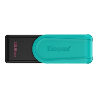 128 GB FLASH DRIVE (แฟลชไดร์ฟ) KINGSTON DATATRAVELER EXODIA S - BLACK-GREEN (DTXS/128GB)