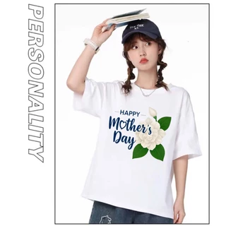 BK-1367-SHORT เสื้อยืดแขนสั้นพร้อมส่ง 10สี ลายวันแม่ขายดีตามเทรนด์ ลายน่ารัก สีสันสดใสน่ารัก ใส่ได้ทั้งหญิงและชาย