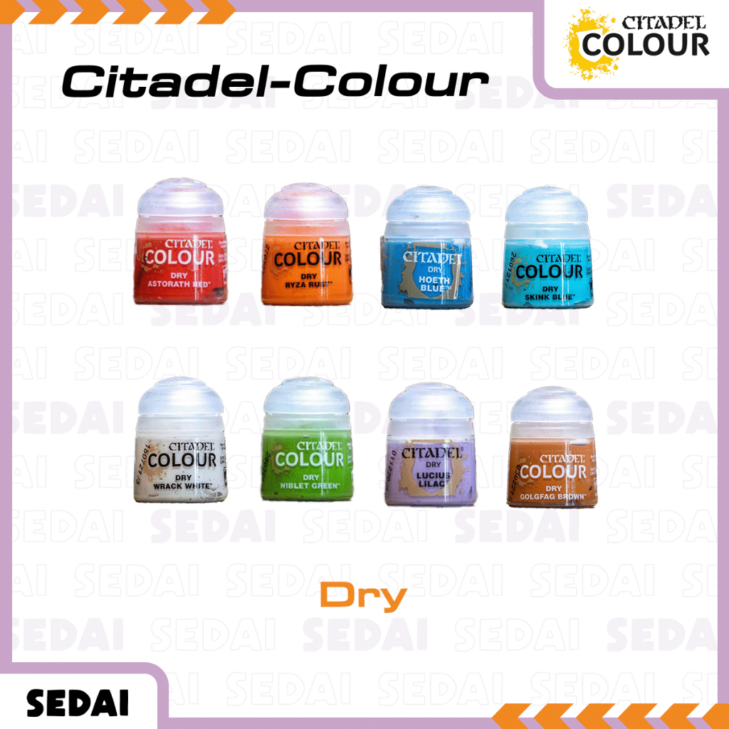 [ ส่งฟรี 🔥 ] Citadel - Color [ Dry ] สีสำหรับทาโมเดล Warhammer  สีโมเดล สีอะคริลิคสำหรับทาโมเดล