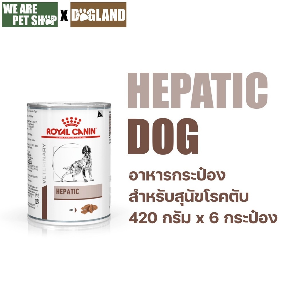 Royal Canin Vet Dog 6 กระป๋อง Hepatic หมาโรคตับ 420g*6 กป ครึ่งโหล