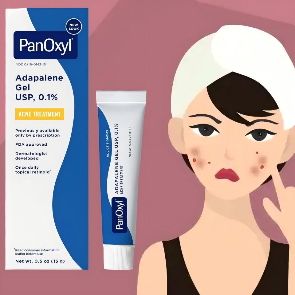 PanOxyl Adapalene 0.1 Acne Treatment Leave On Gel 15g Oil Free