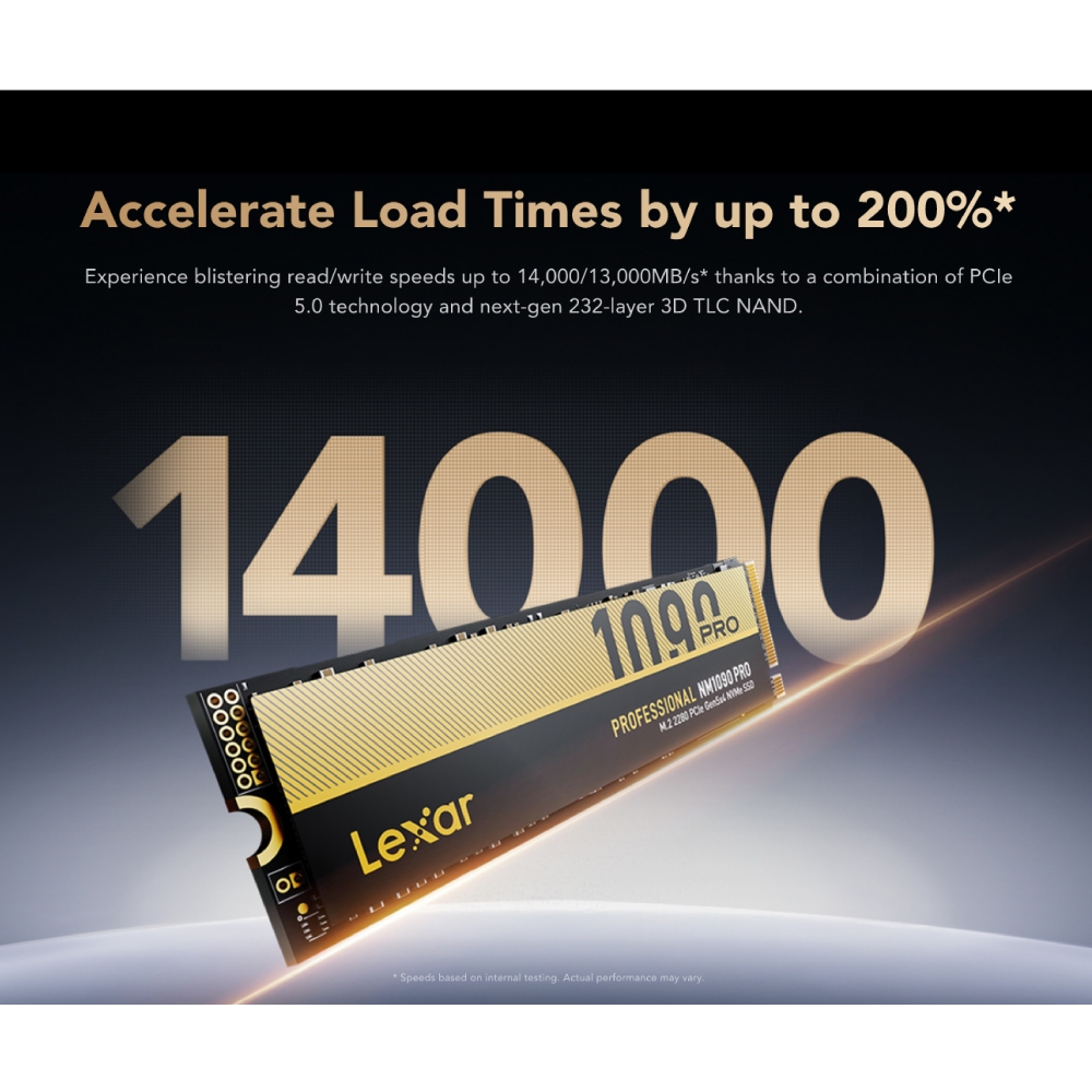 เอสเอสดี ภายใน Lexar NM1090 Pro PCIe G5x4 1TB_3