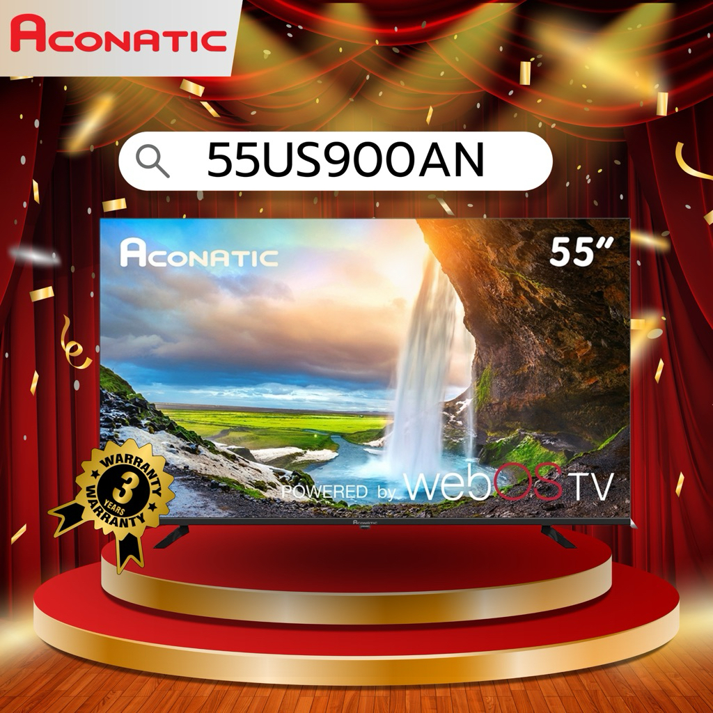 แอลอีดี ทีวี 55 นิ้ว Aconatic WebOS ทีวี 4K 55US900AN