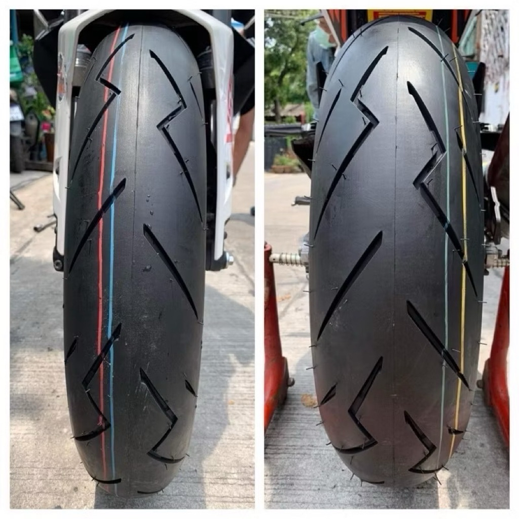 ยางใหม่ Champion 120/70/17+190/55/17 ยาง ปี 25