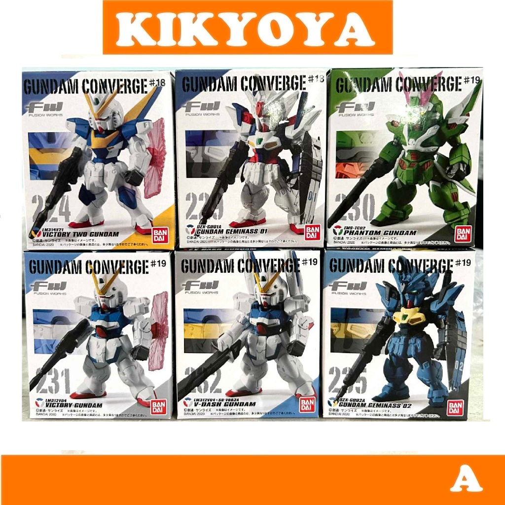 + FW GUNDAM CONVERGE #19 18 NEW unopened  (V2 Gundam Geminass 01 02 Phantom Victory V Dash )