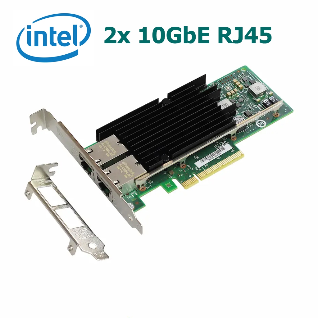 Ethernet LAN Card 10G 2 port PCI-E Intel X540-T2 Network Dual Port การ์ดเครือข่าย การ์ดแลน 2x Ethern