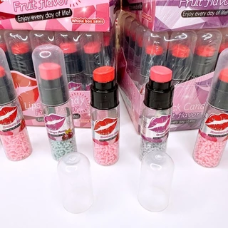 ลูกอมลิปองุ่น สตรอว์ เเละ เกล็ดน้ำตาล มีอย.ไทย 1 กล่อง 30 ชิ้น