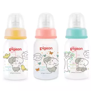 Pigeon ขวดนมพร้อมจุกเสมือนดูดจากอกมารดา ลาย howapipi แพค 3 แถม น่ารักมากๆๆ
