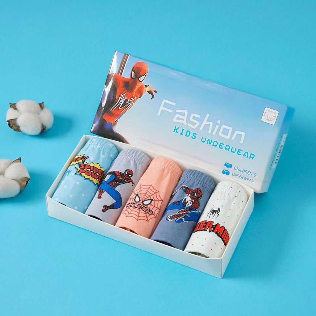 L2🩲กางเกงในเด็กชาย ผ้าฝ้าย Set 5 ตัว ผ้านุ่ม ใส่สบาย - รูปที่ 6