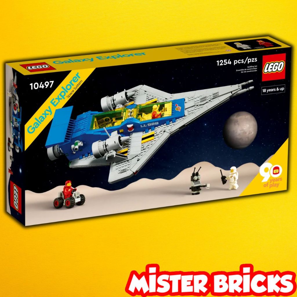 LEGO 10497 เลโก้แท้ Galaxy Explorer รุ่นครบรอบ 90 ปี 1254 ชิ้น 18+ พร้อมส่ง ของสะสมสุดพรีเมียม