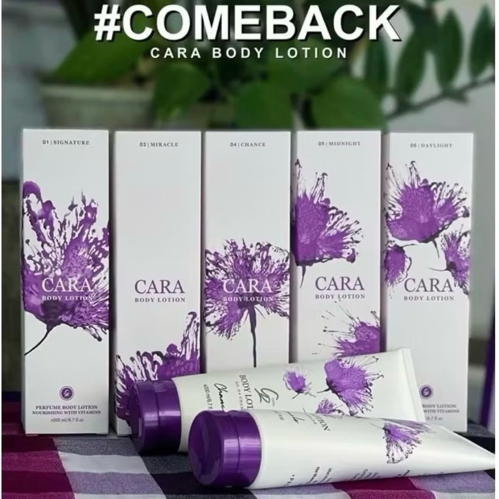 โลชั่นน้ำหอม โลชั่นทาผิวกาย แบรนด์คาร่า ขนาด 200 ml. - Cara Body Lotion