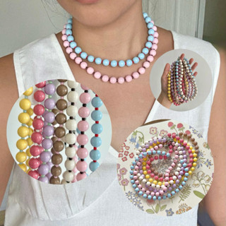 (3/10 mm) Ping me Necklace | สร้อยคอลูกปัดเม็ดใหญ่ (3/10 มิล…