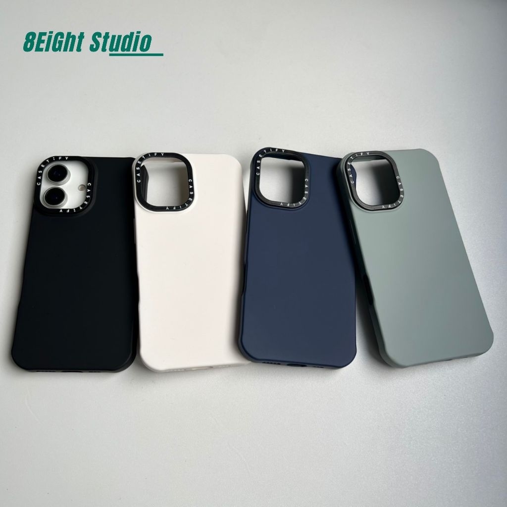 Silicone กำมะหยี่ Black /Gray /White /Deep Blue ซิลิโคนกำมะหยี่ เคสสีพึ้น สำหรับรุ่น 78/SE20-16 16Plus 16Pro 16ProMax