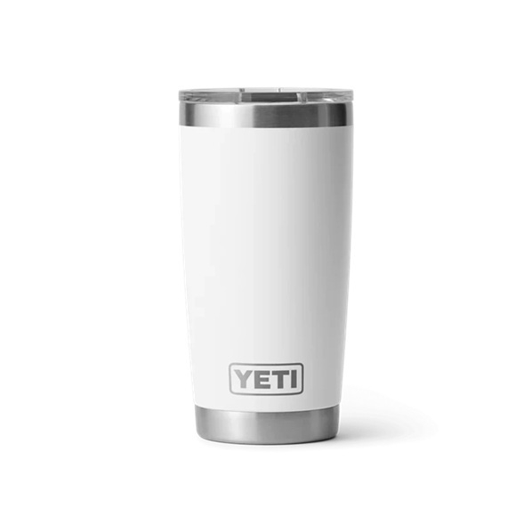 YETI RAMBLER 20 OZ TUMBLER WHITE