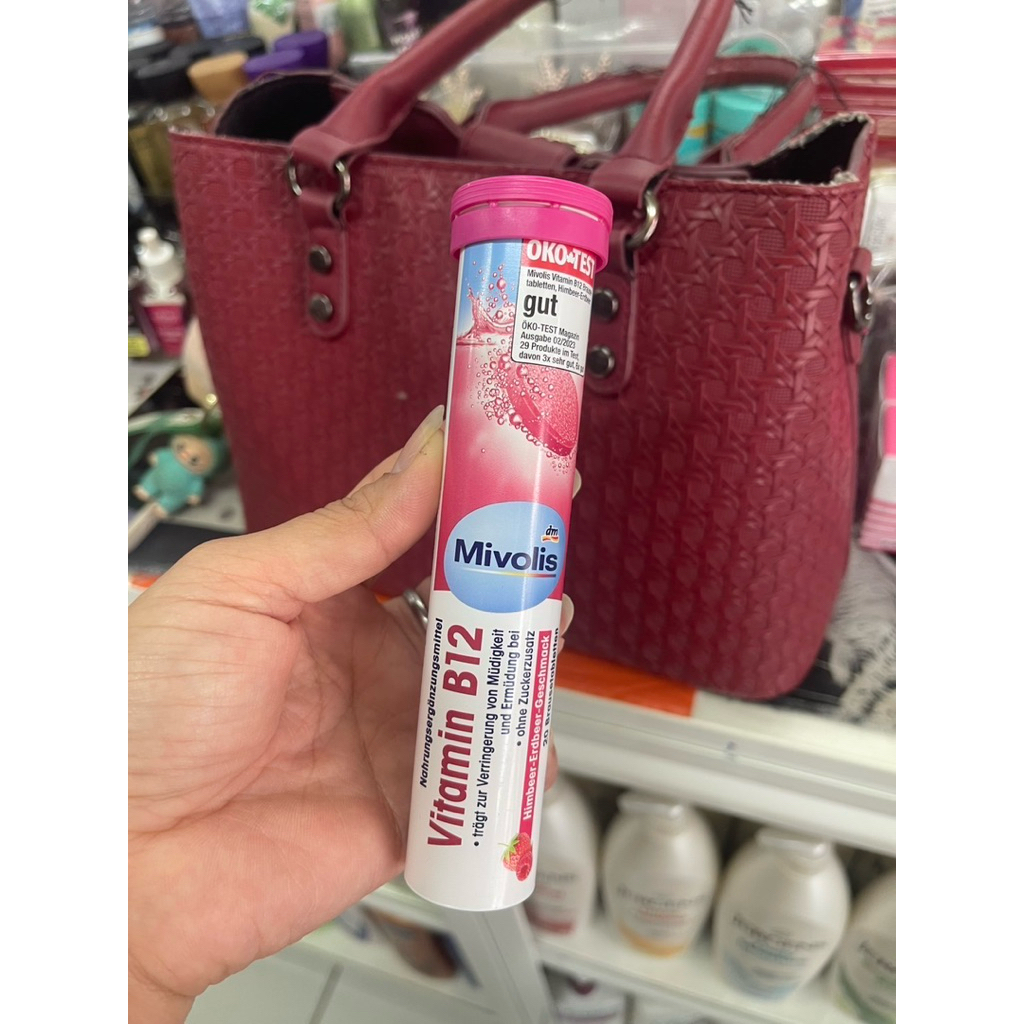 Mivolis Vitamin B12 เม็ดฟู่ชมพู 20 เม็ด