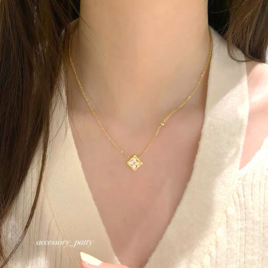 ✨สร้อยคองานดีสุดค่ะ รุ่นL-v31 งานมาครบ3สีค่ะ ดอกสีขาวนูนสวย ใส่สวยติดแกรมแน่นอนค่ะ งานสวยตรงปกค่ะ ✨ ราคา ถูกที่สุด ดีลบีเคเค แกลเลอรีภาพที่ 6