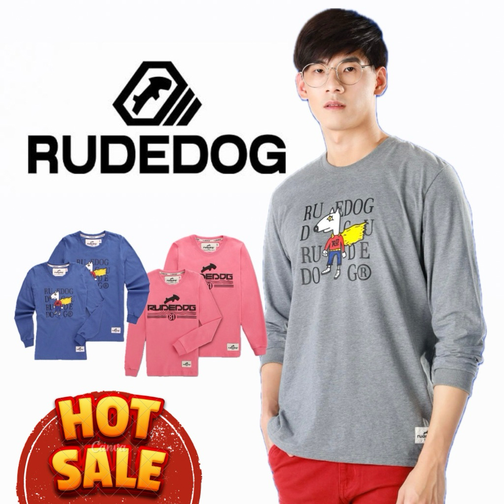 ลดล้างสต๊อค เสื้อยืดแขนยาว Rudedog ของแท้ Size M