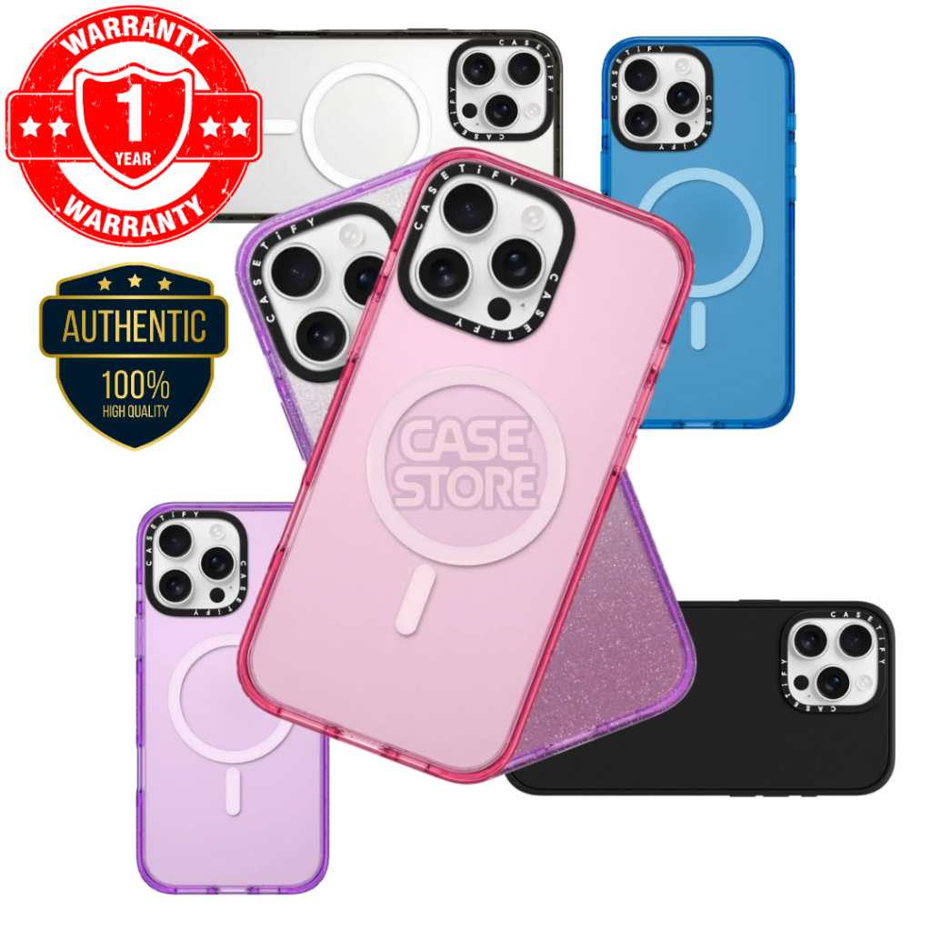 [🛡️พร้อมส่ง🛡️] CASETiFY ของแท้ ✅ Casetify : | Phone Case Impact Case เคสกันกระแทกรองรับ MagS