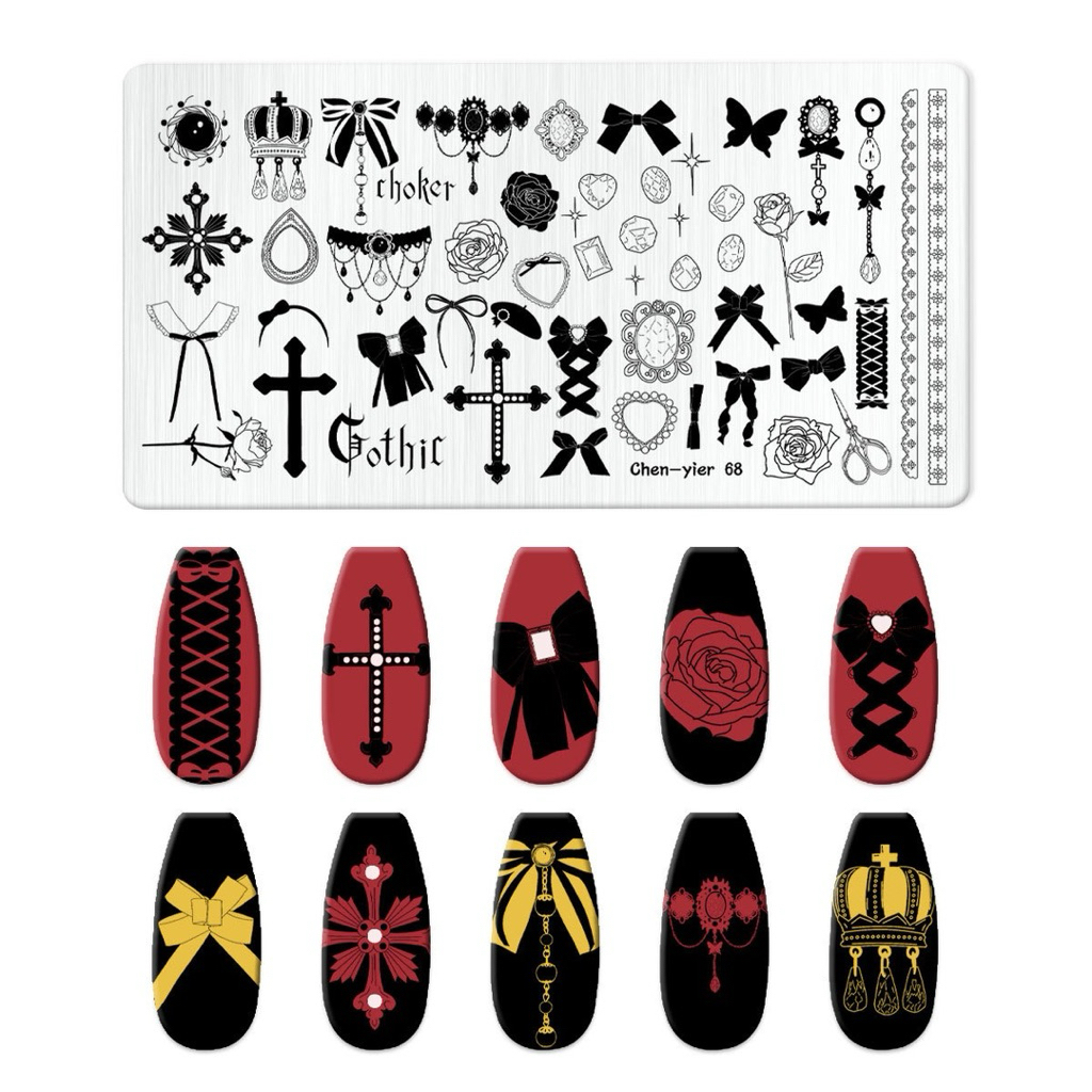 แผ่นปั้มลาย ลายงู ลายเสือ Snake Leopard Nail Stamping Plates