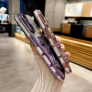 เคสโทรศัพท์ กริตเตอร์ หรูหรา สำหรับ Redmi15 A5 A7 A7Pro A3 POCO C71 C81Pro กันกระแทกมุม กันกล้อง ลายหมีตู้น้ำ น่ารัก