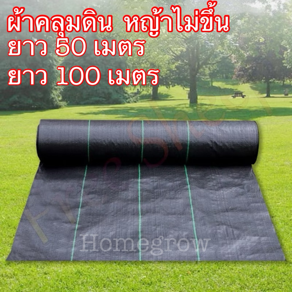 ผ้าคลุมดิน ยาว 50เมตร  ยาว 100 เมตร พร้อมส่ง