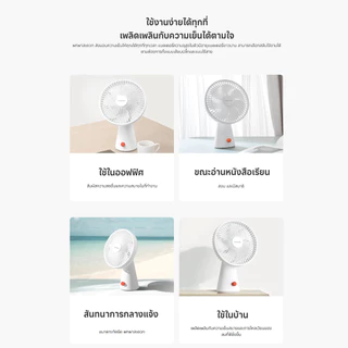 Xiaomi Rechargeable Mini Fan พัดลมเล็ก I พัดลมไร้สายอัจฉริยะแบบ 2 in 1 I แบต 4,000 mAh I พัดลม xiaomi