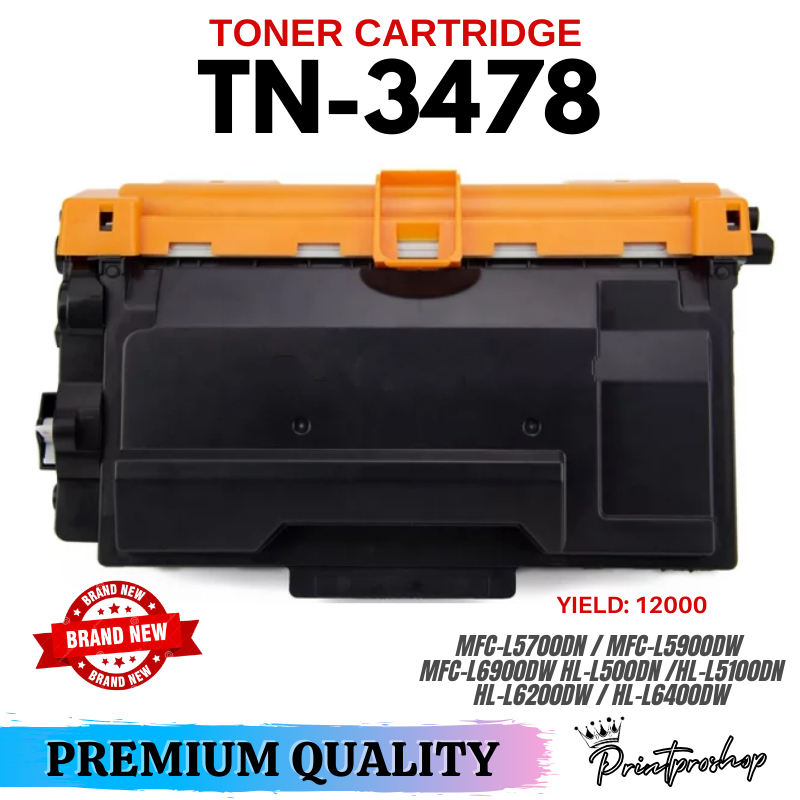 ตลับหมึกเลเซอร์ BrotherTN-3478  HL-L5100DN / L6200DW / L6200DWT / L6250DW  12,000 แผ่น