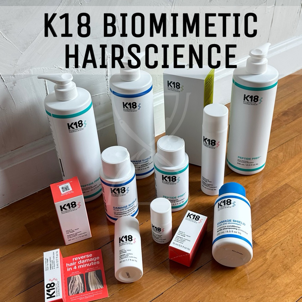 (พร้อมส่ง/ของแท้มีเลขจดแจ้ง) K18 BIOMIMETIC HAIRSCIENCE ผลิตภัณฑ์ช่วยบำรุงผมฟื้นฟูผมเสีย โดย K18PEPT
