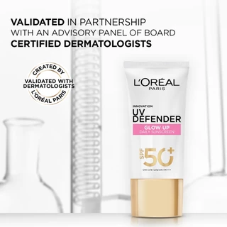 L'OREAL - Paris UV Defender Bright & Clear (Pink) 50 ml.