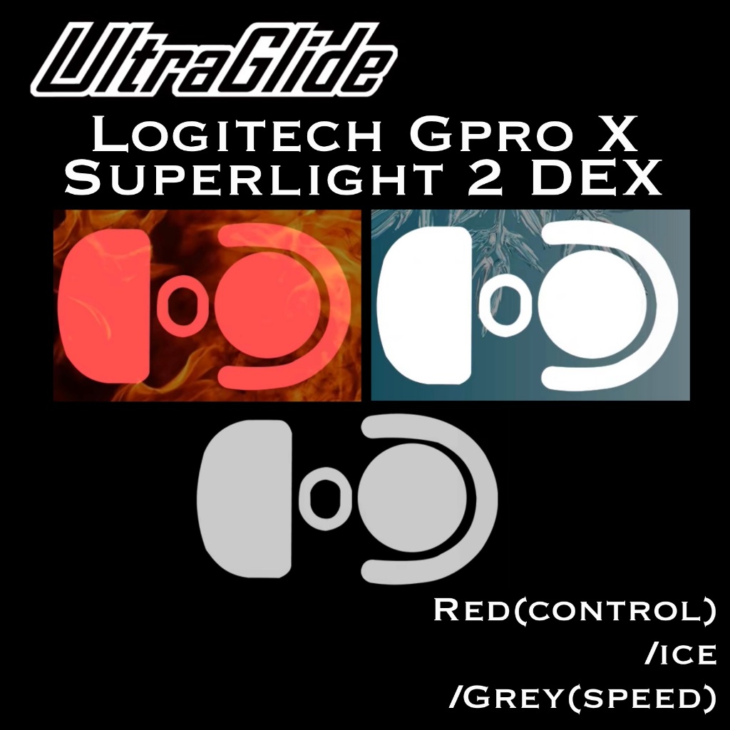ฟีทเมาส์ Ultraglide สำหรับ Logitech GPro X Superlight 2 DEX [Ultraglide Mouse Skates]