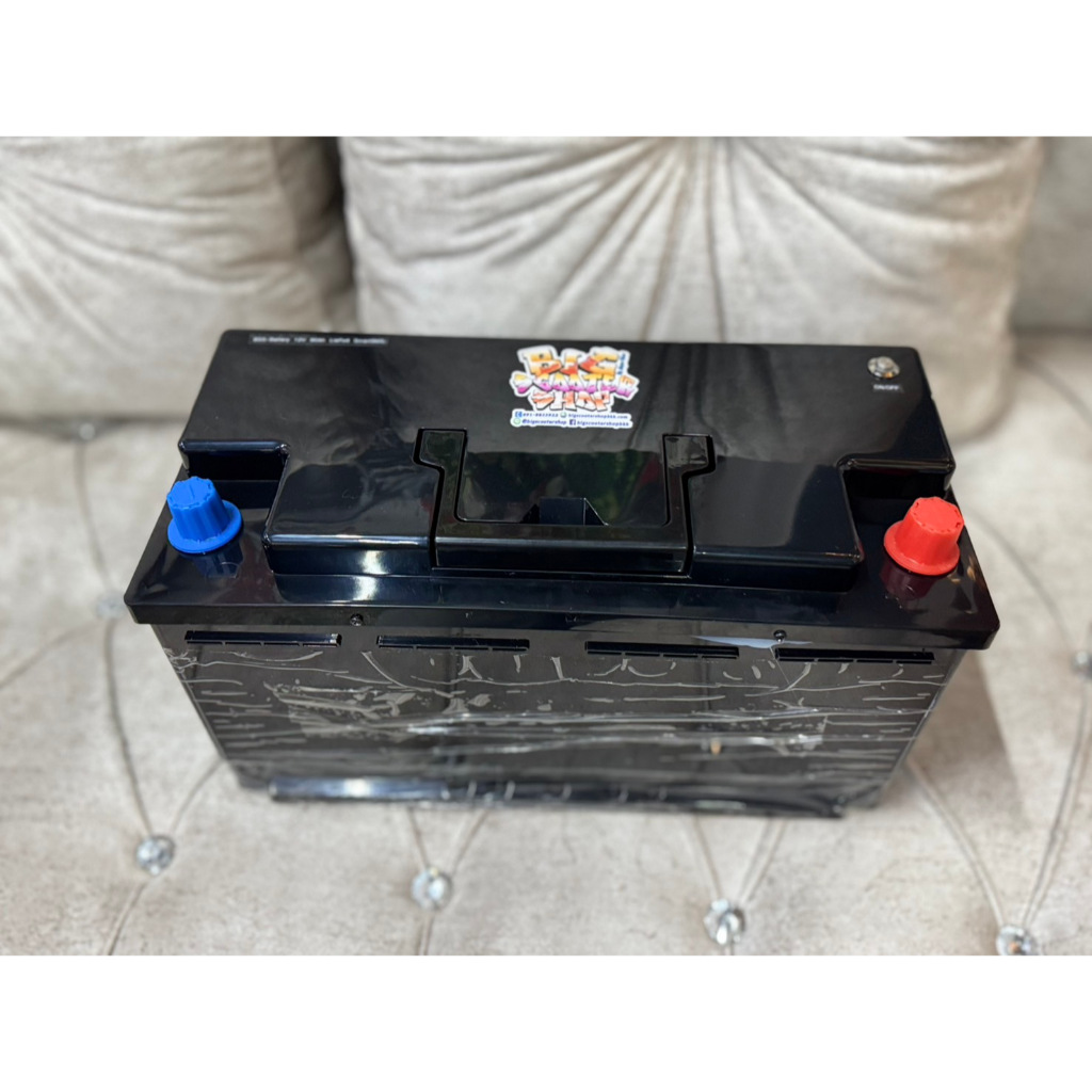 แบตลิเธียมสตาร์ทรถ LFP 12V 90Ah LiFePo4 พร้อมใช้ Smart BMS JK+Active 2A ฟิวส์ 4s1p 3.2V 14.6V