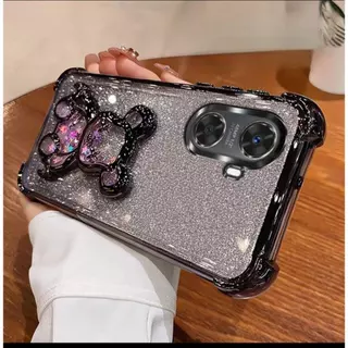 เคสโทรศัพท์ กริตเตอร์ หรูหรา สำหรับ Redmi15 A5 A7 A7Pro A3 POCO C71 C81Pro กันกระแทกมุม กันกล้อง ลายหมีตู้น้ำ น่ารัก